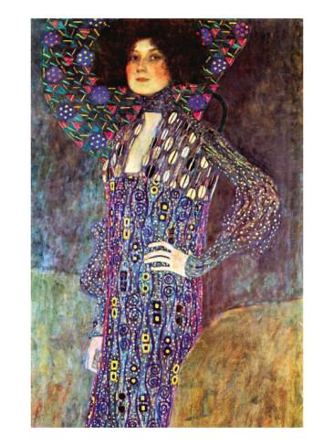 Portrait Of Emily Fidge - Gustav Klimt Painting